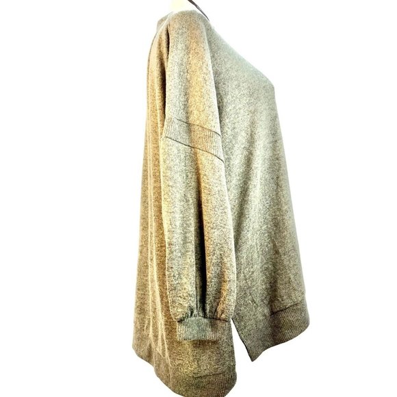 C&C California Sweater Women's 3X Olive Mock Turtleneck Long Sleeve Hi Low Hem L - Picture 3 of 9